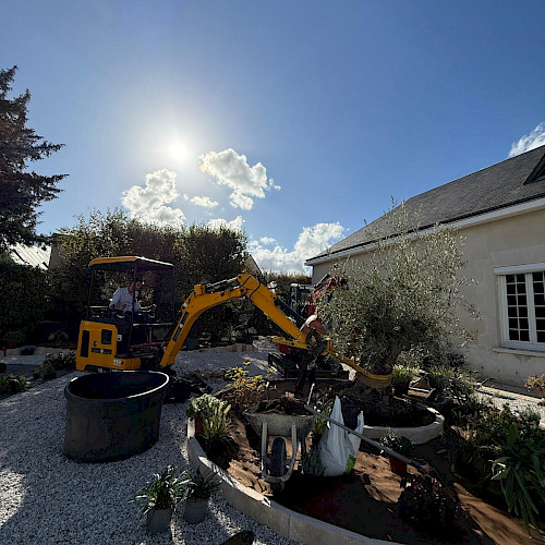 Pendant les travaux — Un jardin à La Chaussée en quatre étapes