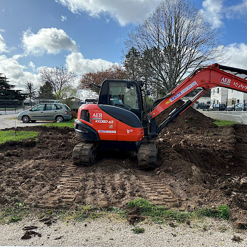 Pendant les travaux — Aménagement de piscine de l'idée à la réalisation